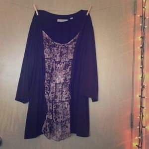 Plus size ruffle front 👩‍💼career top